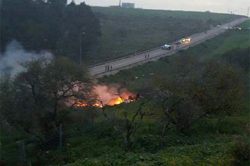 Defensa antiaérea siria responde a ataque israelí y derriba un caza F16